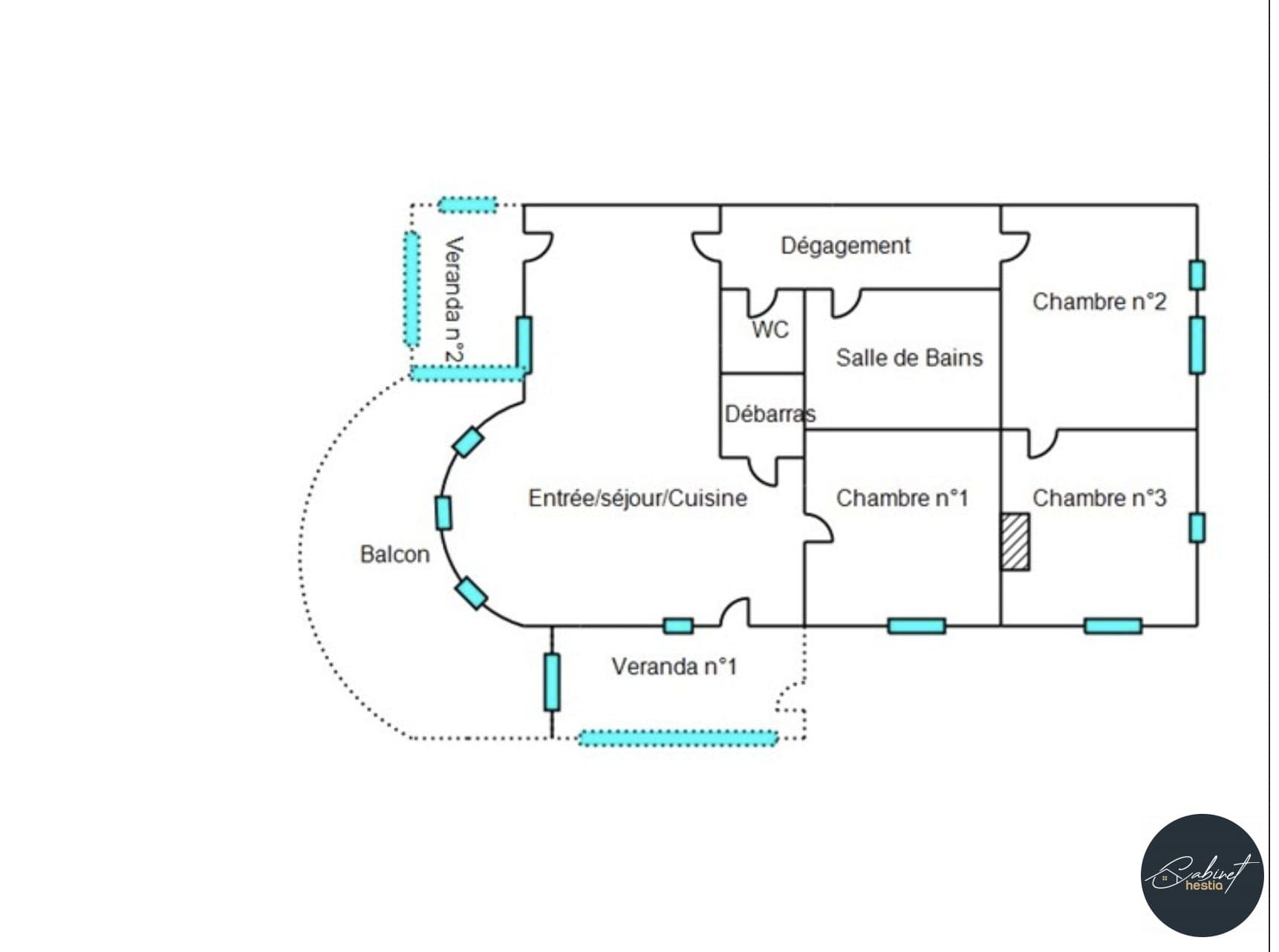 HAUT DE VILLA / DERNIER ETAGE / Saint-Paul-de-Vence / GARAGE / JARDINET / TERRASSE / VERANDAS / RARE : - Miniature 12
